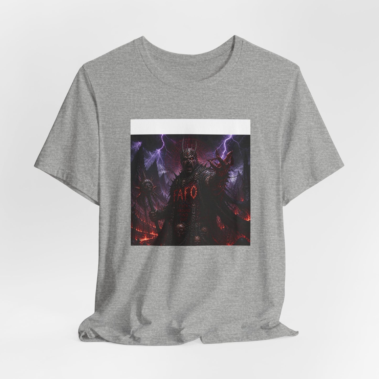 Demon King Graphic Tee – "AFO" Dark Fantasy Anime T-Shirt