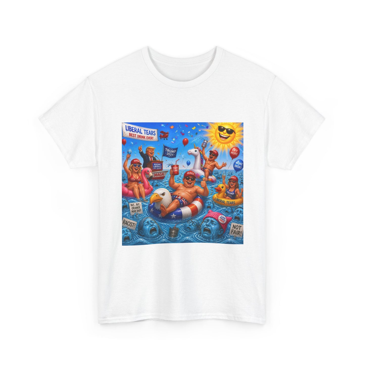 Beach Party T-Shirt — "Lifeguard Sharks" Summer Graphic Tee