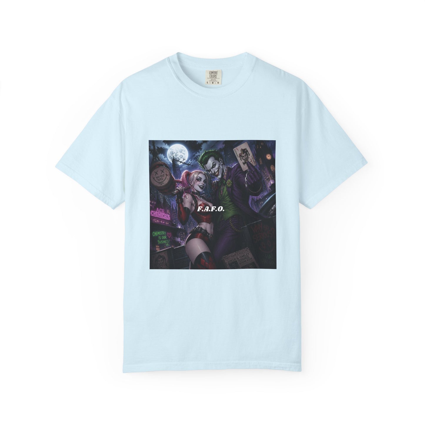 Graphic T-Shirt — The FAFO Society Joker & Harley Art Print