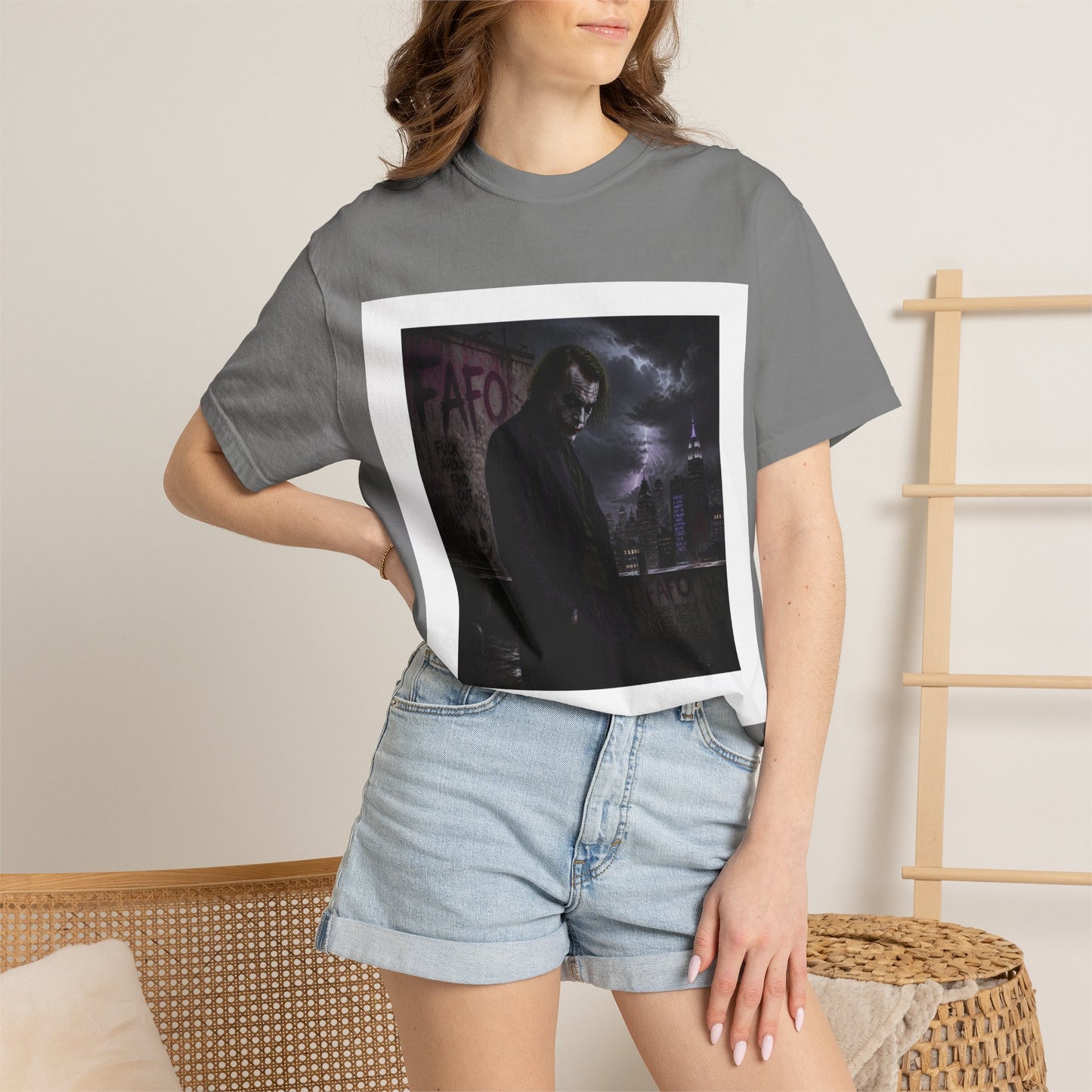 Dark Urban Noir T-Shirt — 'The Fafo Society' Skull Logo Tee