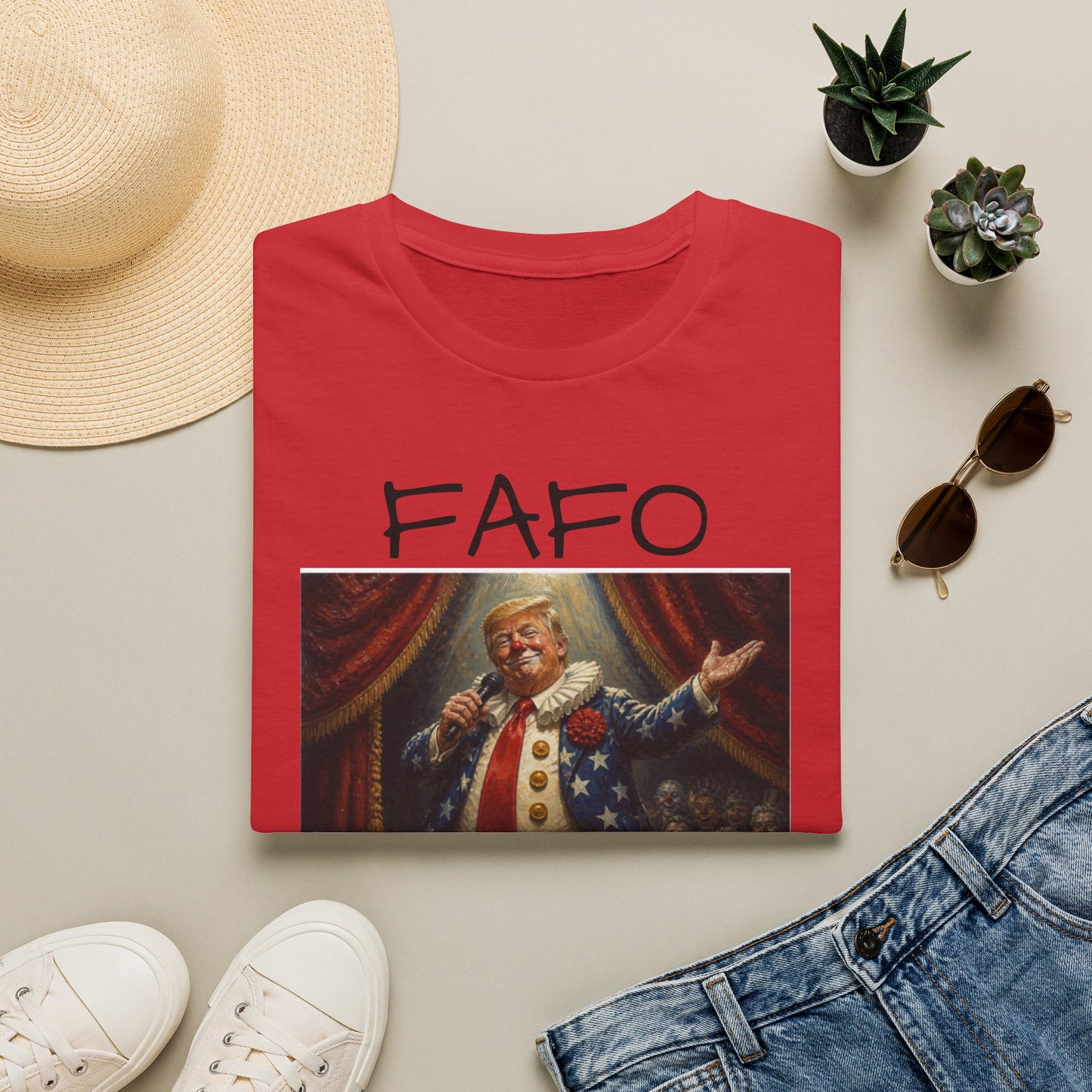 Graphic T‑Shirt FAFO Consequences Vintage King Portrait