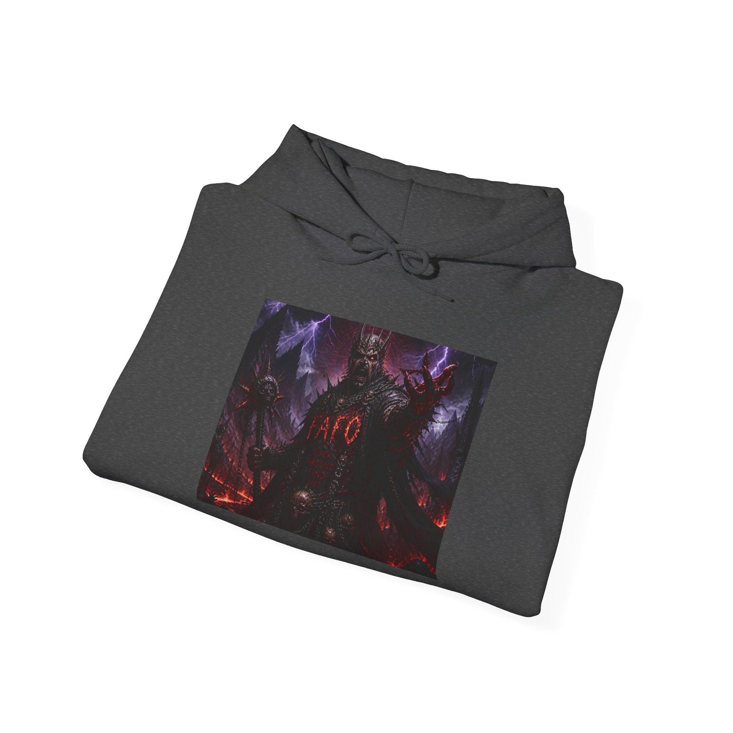 The FARC Society 'Afro' Graphic Hoodie — Dark Neon Palm Design