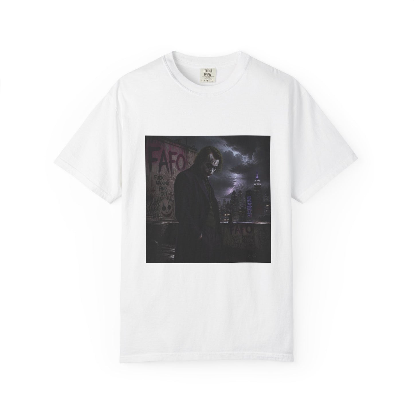 Dark Urban Noir T-Shirt — 'The Fafo Society' Skull Logo Tee