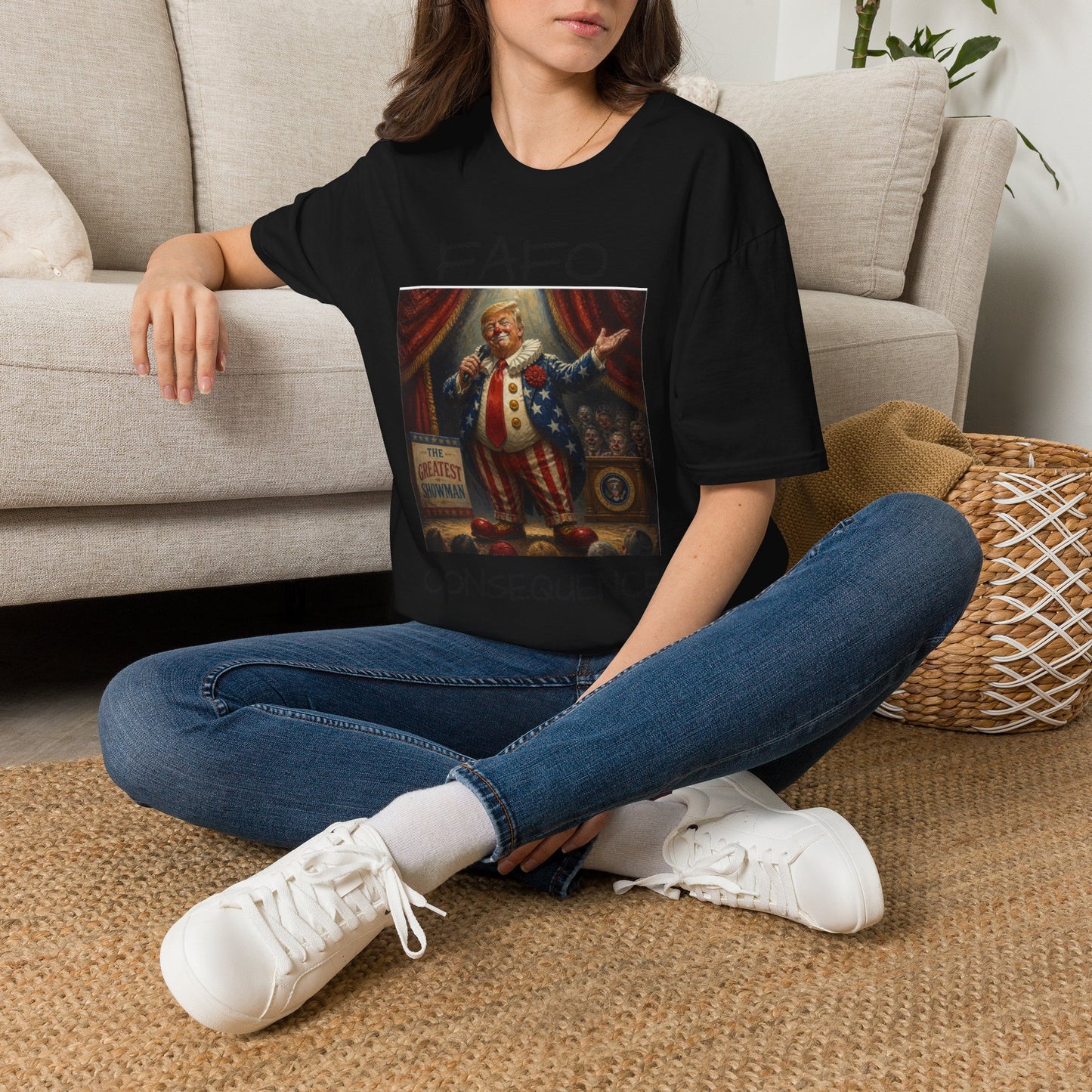 Graphic T‑Shirt FAFO Consequences Vintage King Portrait