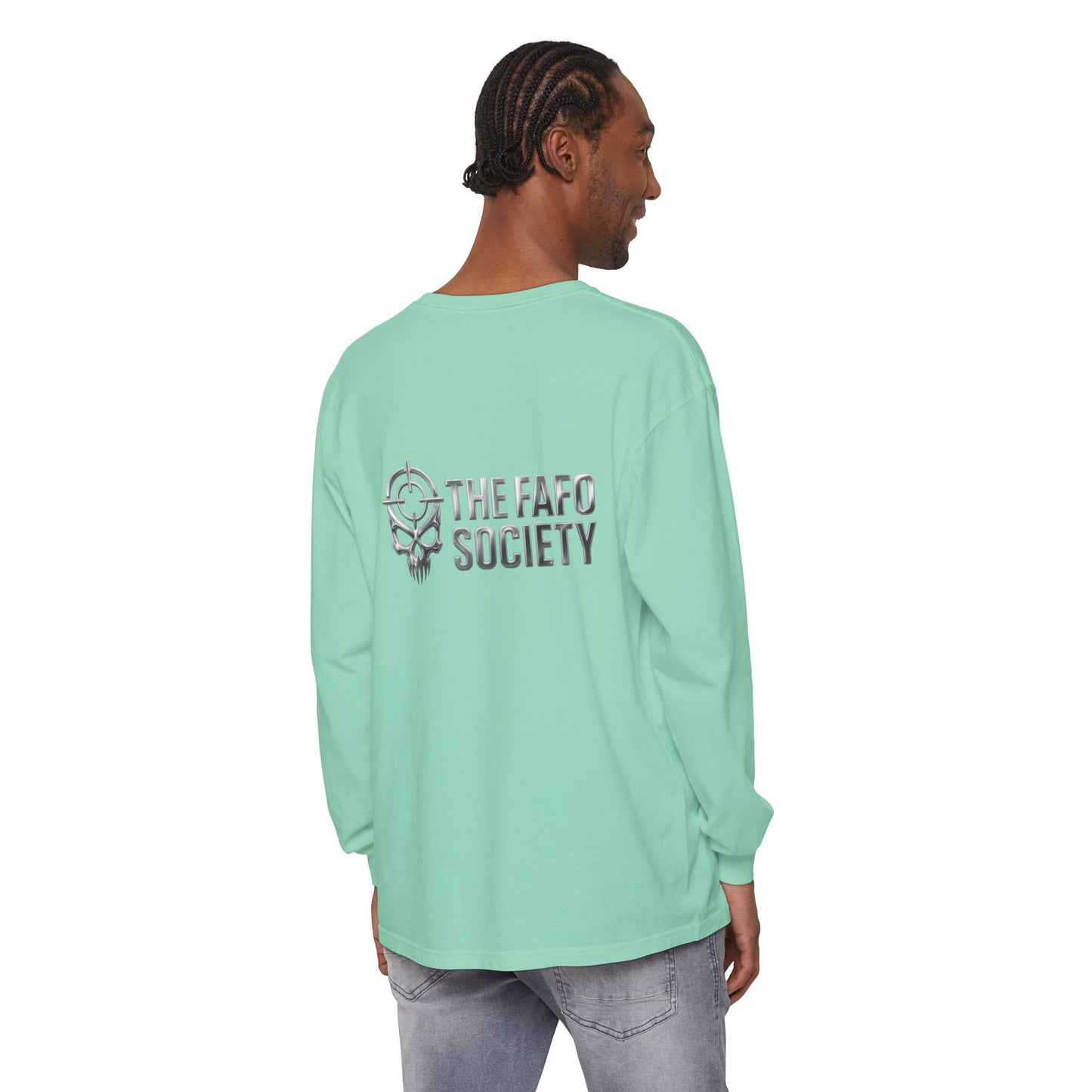 Long Sleeve T-Shirt — 'He Who Fucks Around Finds Out' Phoenix Design (Proud Member of the FAFO Society)