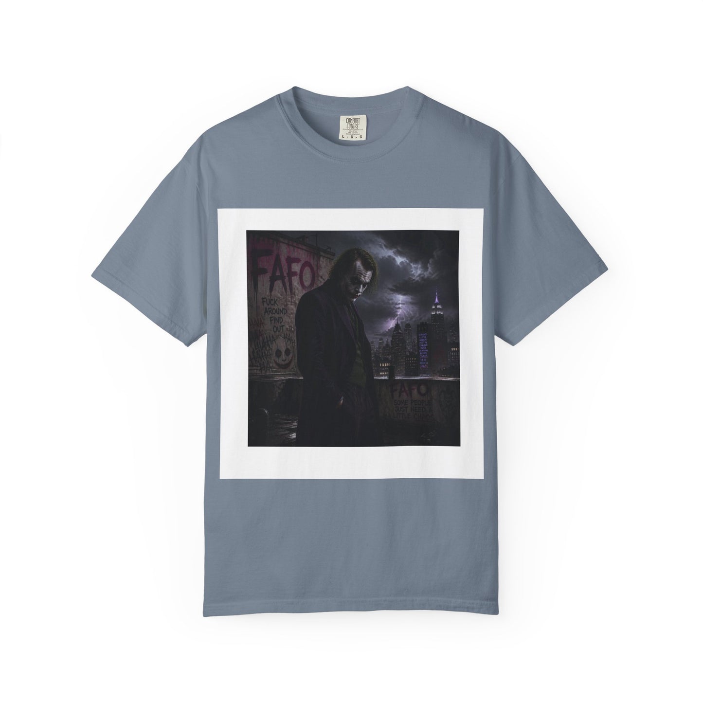 Dark Urban Noir T-Shirt — 'The Fafo Society' Skull Logo Tee