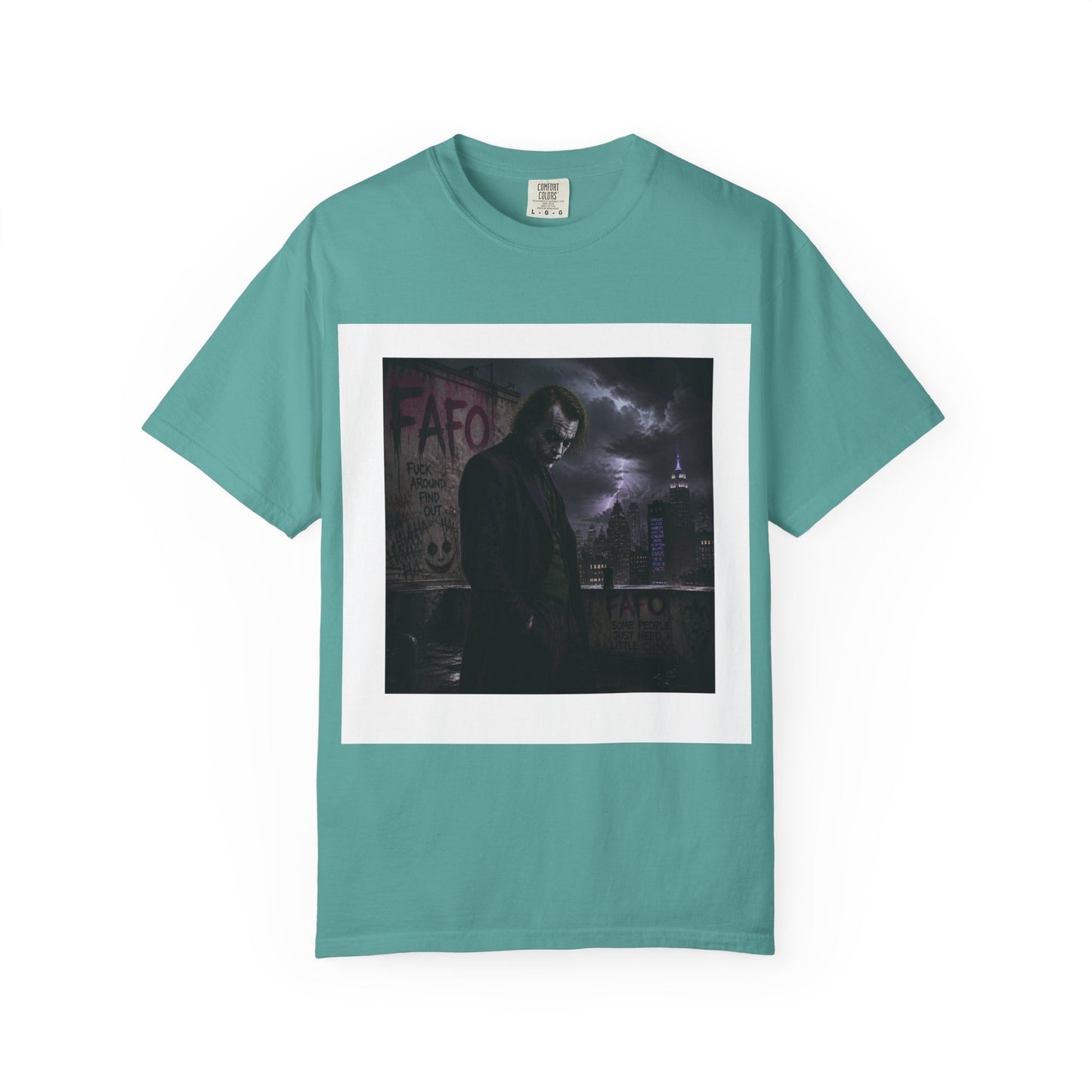 Dark Urban Noir T-Shirt — 'The Fafo Society' Skull Logo Tee