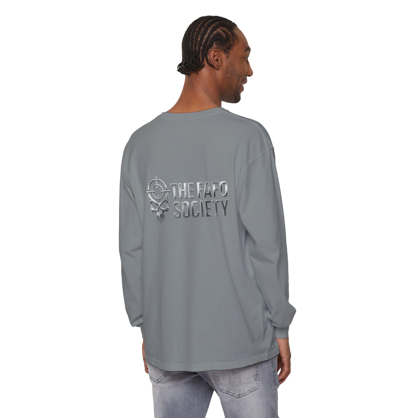 Long Sleeve T-Shirt — 'He Who Fucks Around Finds Out' Phoenix Design (Proud Member of the FAFO Society)