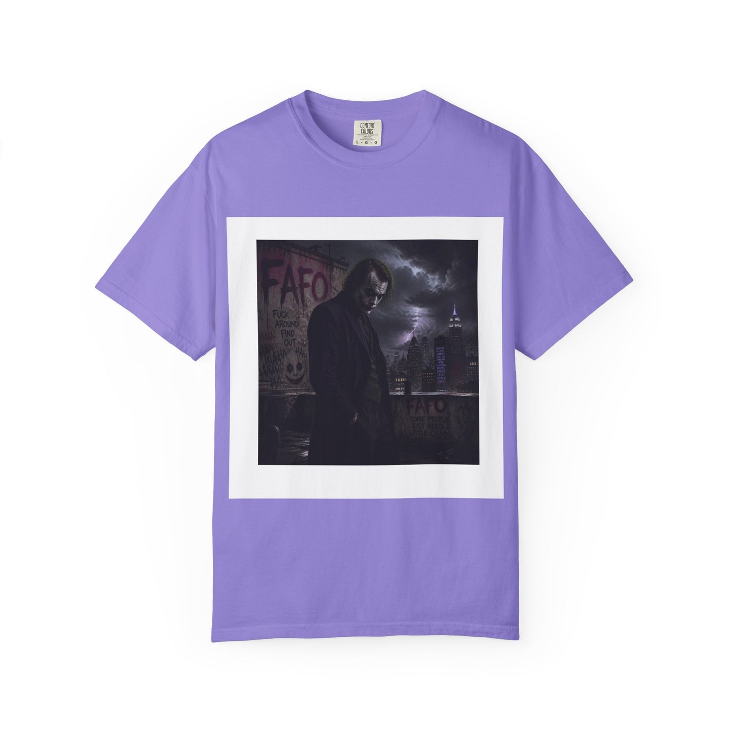 Dark Urban Noir T-Shirt — 'The Fafo Society' Skull Logo Tee