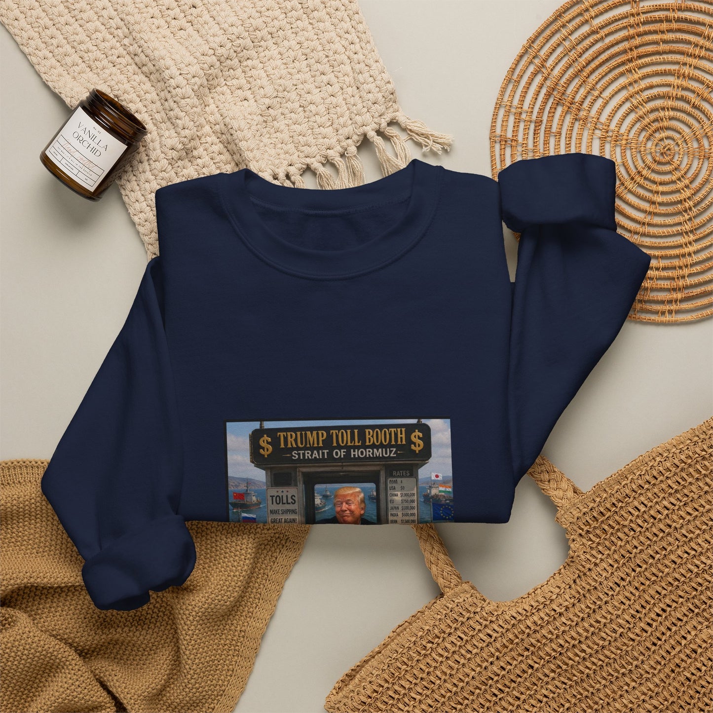 Vintage Arcade Poster Sweatshirt — "Realistic Tour Nights" Retro Gaming Crewneck