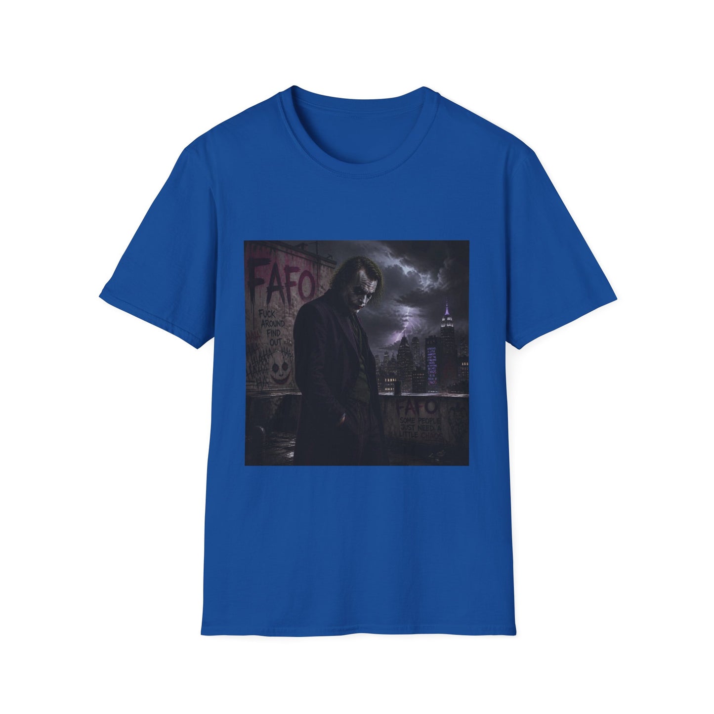 Graphic Tee — Moody Night Joker Portrait T-Shirt