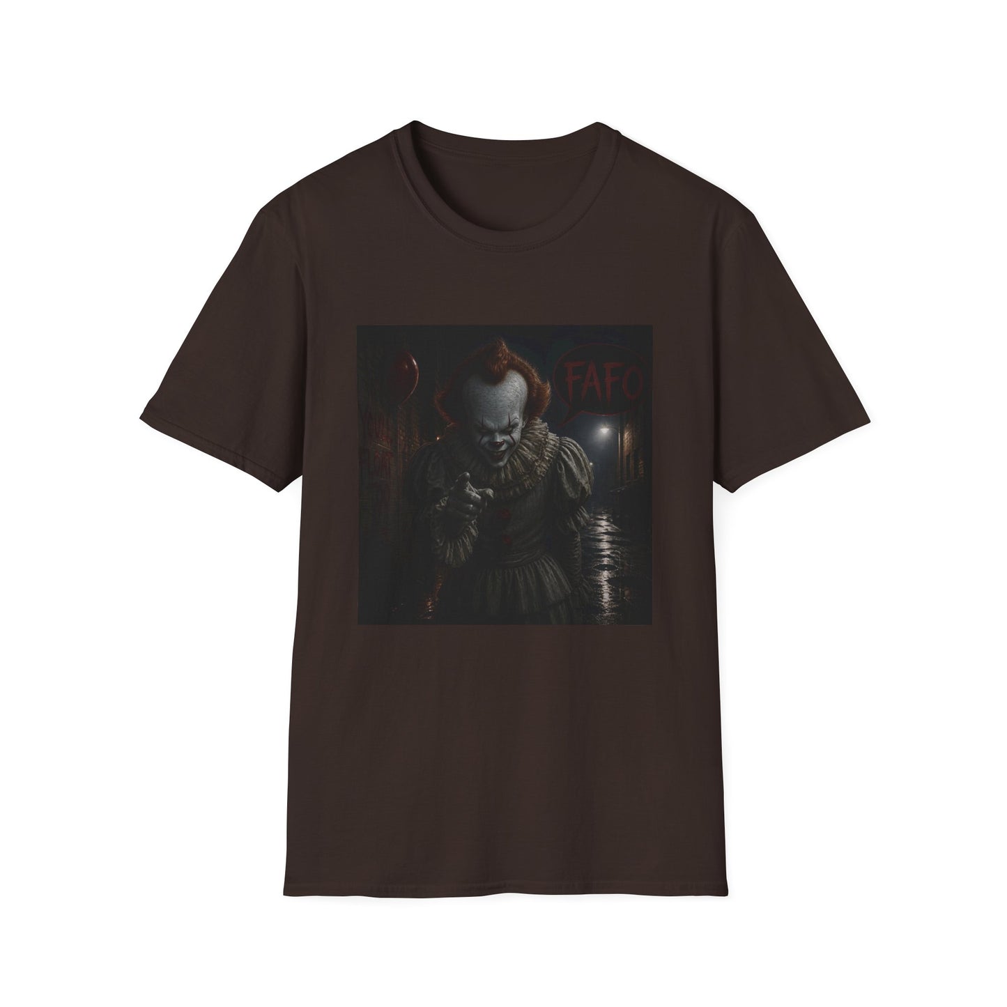 Horror Pennywise Clown T‑Shirt — Dark Creepy Stephen King Inspired Design