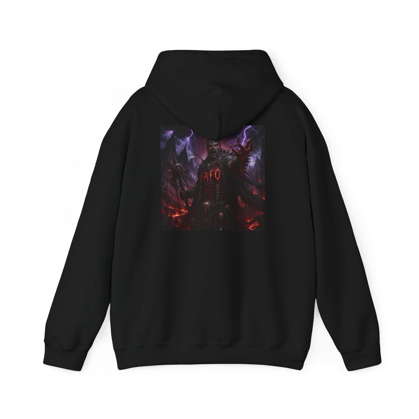 Hoodie — Dark Neon Aesthetic “AFRO” Graphic Pullover