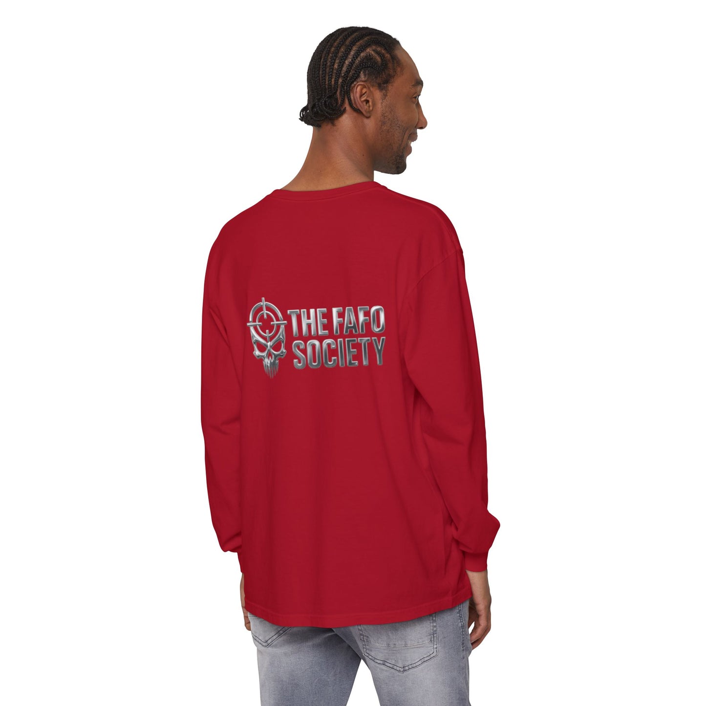 Long Sleeve T-Shirt — 'He Who Fucks Around Finds Out' Phoenix Design (Proud Member of the FAFO Society)