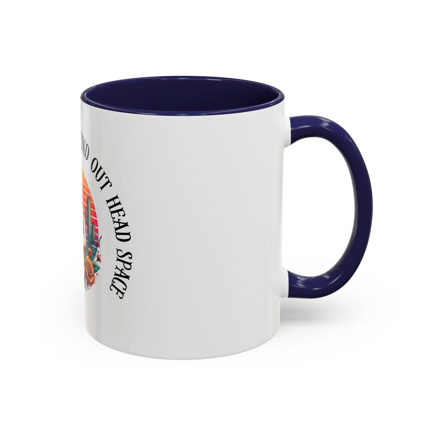 Coffee Mug - "I’m In A Fuck Around Find Out" Retro Cactus Middle Finger Design (Accent 11/15oz)
