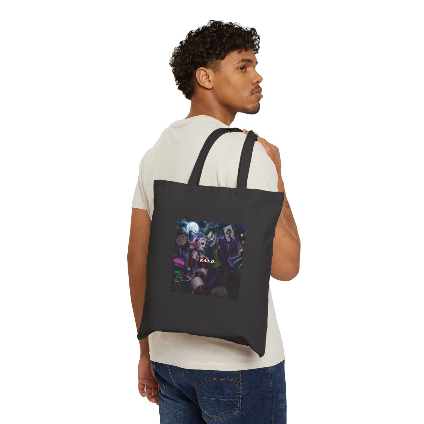 Anime Rock Band Canvas Tote — 'K/DA' Inspired K-Pop Gaming Print