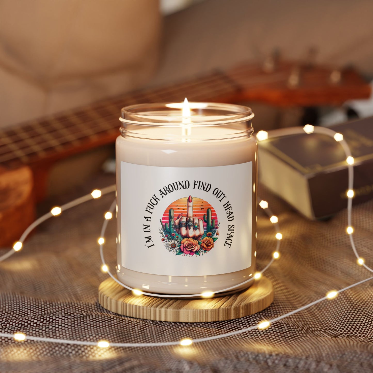 FAFO Middle Finger Scented Soy Candle — 9oz Novelty Gift