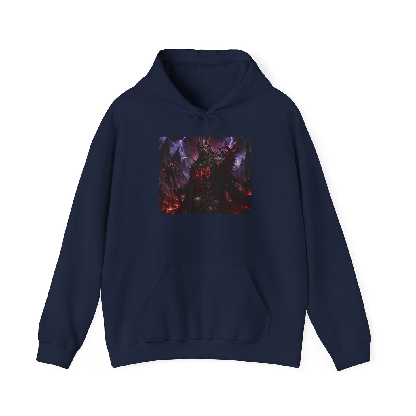 The FARC Society 'Afro' Graphic Hoodie — Dark Neon Palm Design