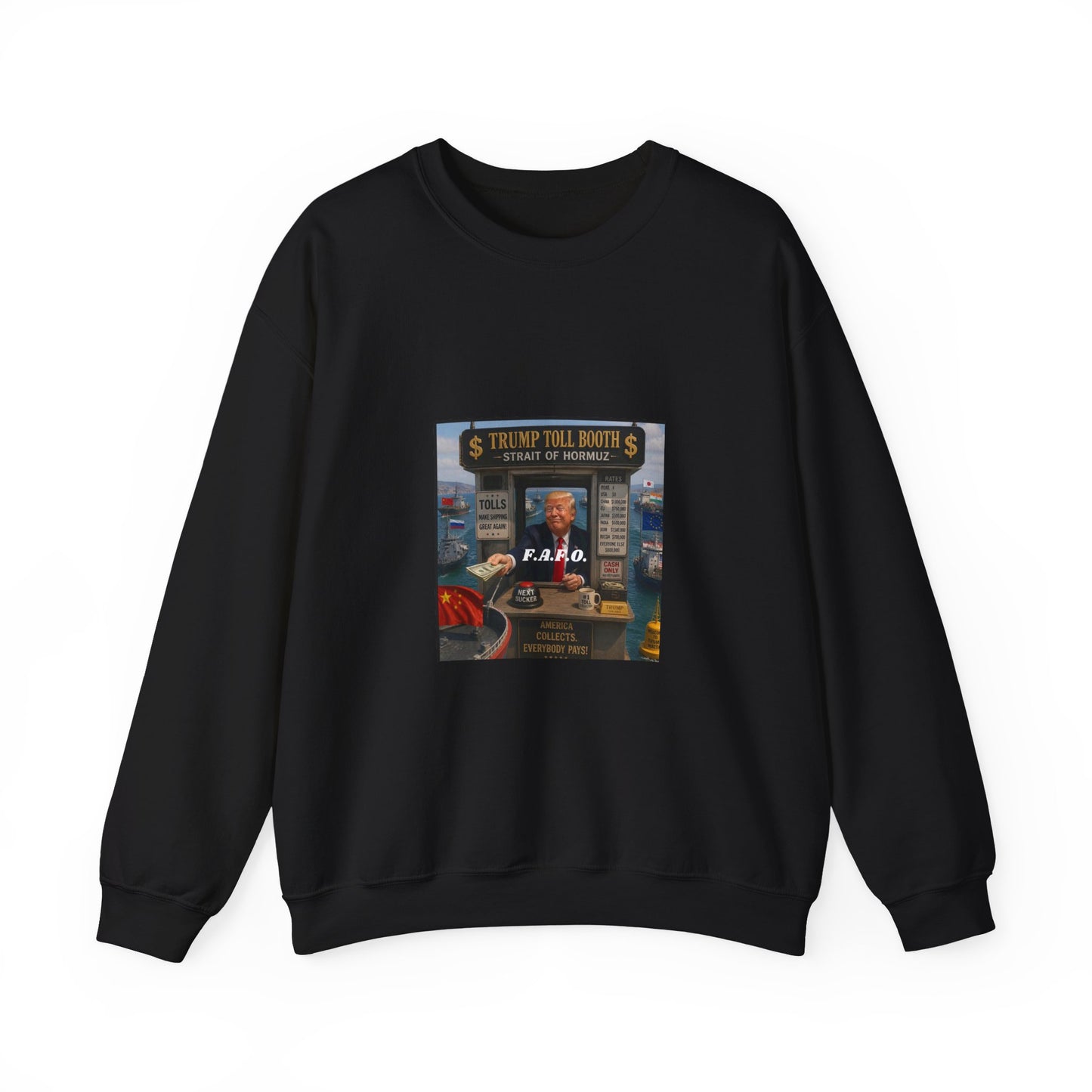 Vintage Arcade Poster Sweatshirt — "Realistic Tour Nights" Retro Gaming Crewneck