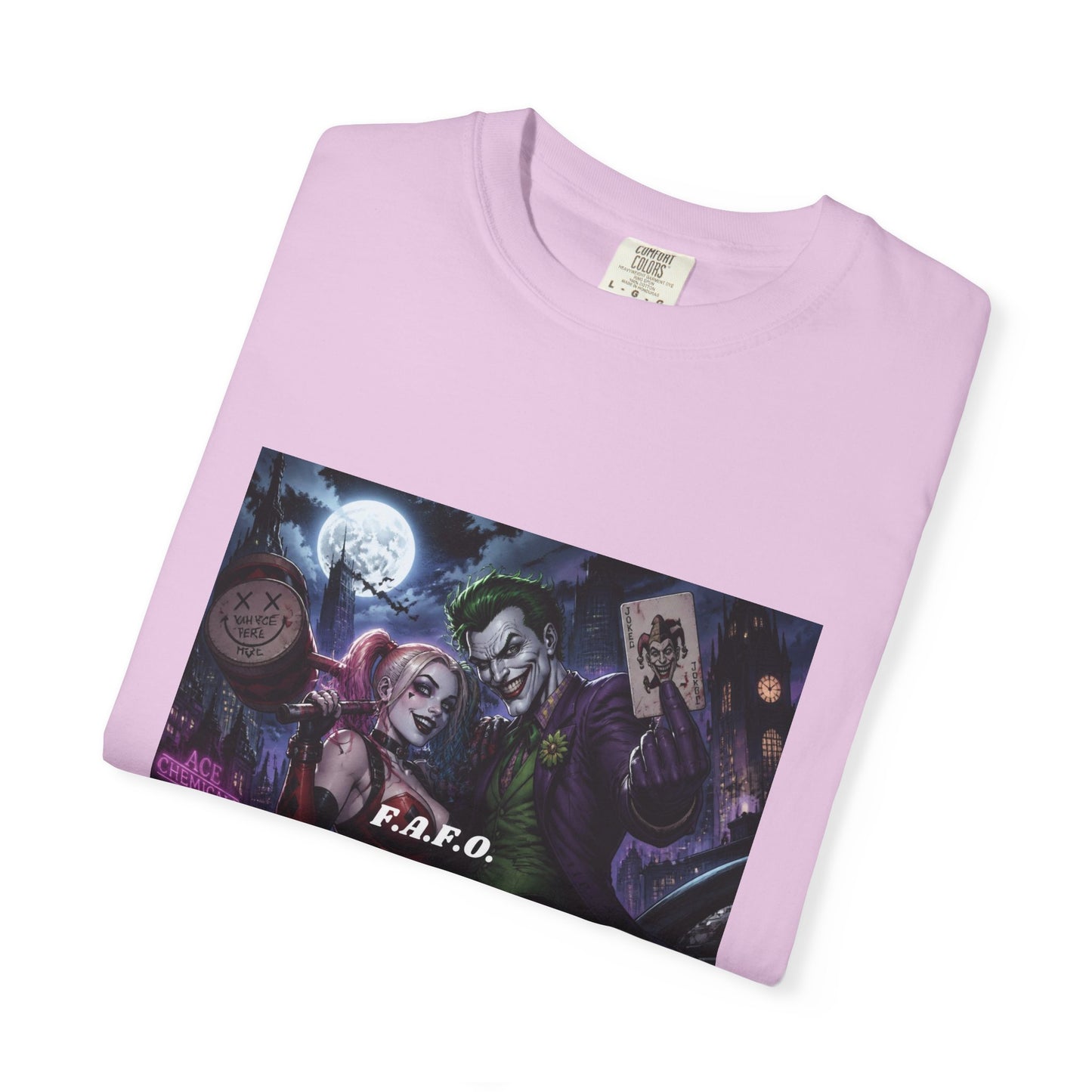 Graphic T-Shirt — The FAFO Society Joker & Harley Art Print
