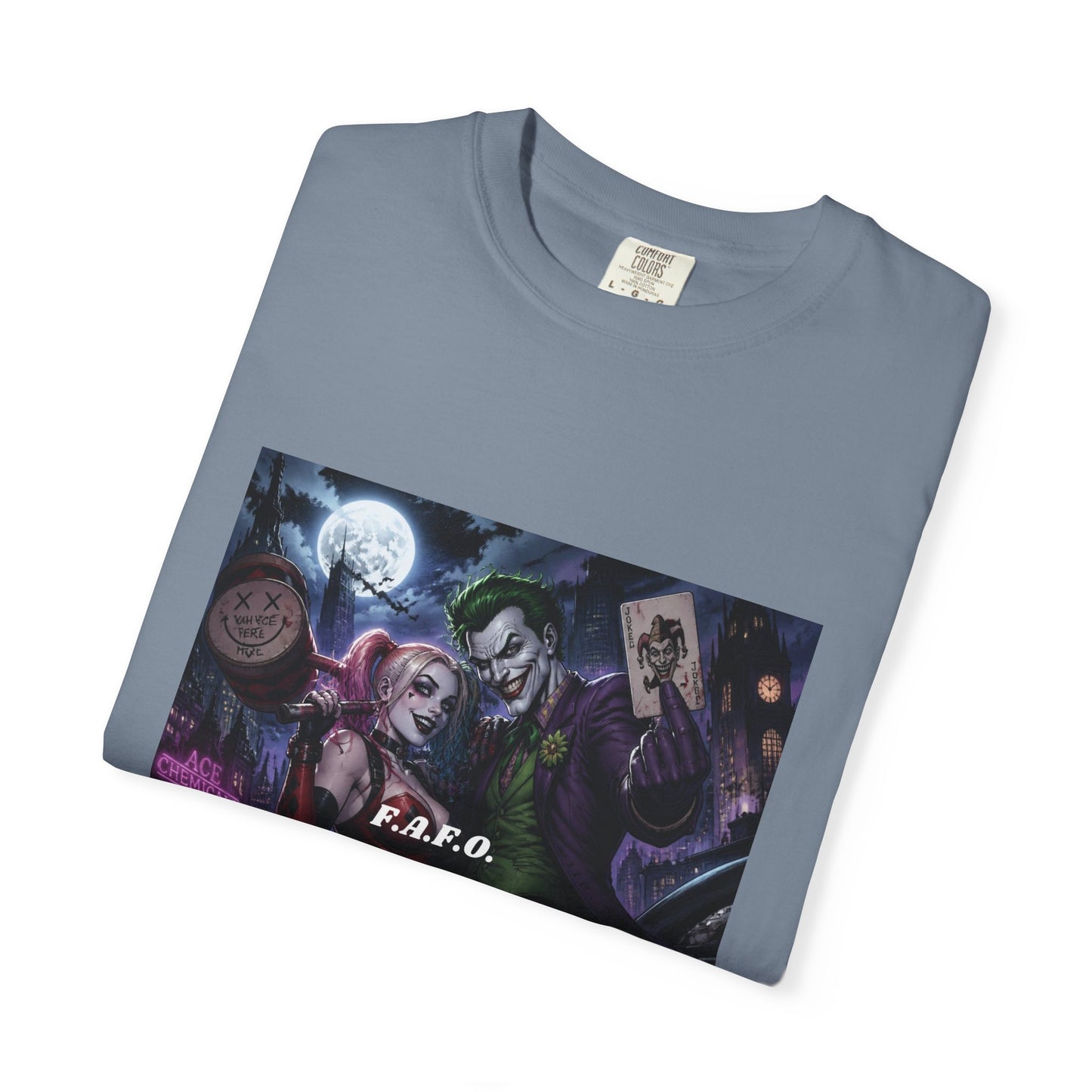 Graphic T-Shirt — The FAFO Society Joker & Harley Art Print