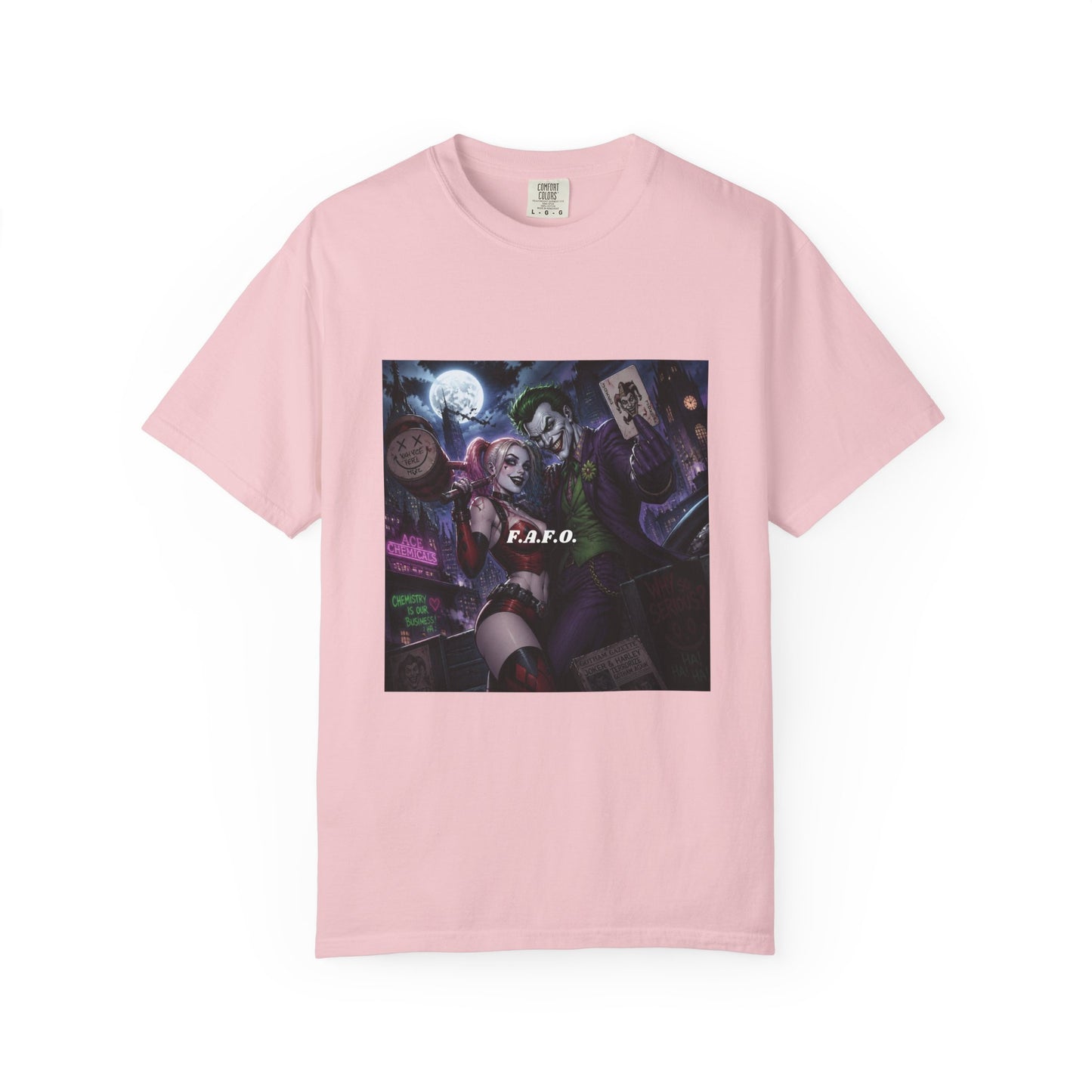 Graphic T-Shirt — The FAFO Society Joker & Harley Art Print