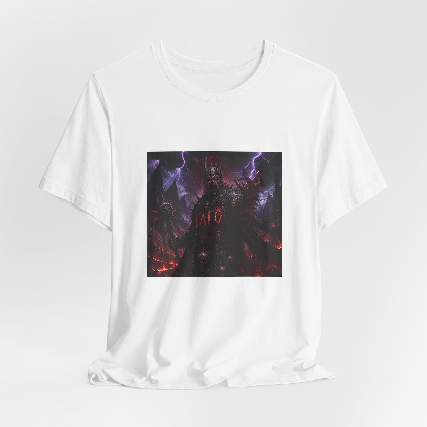 Demon King Graphic Tee – "AFO" Dark Fantasy Anime T-Shirt