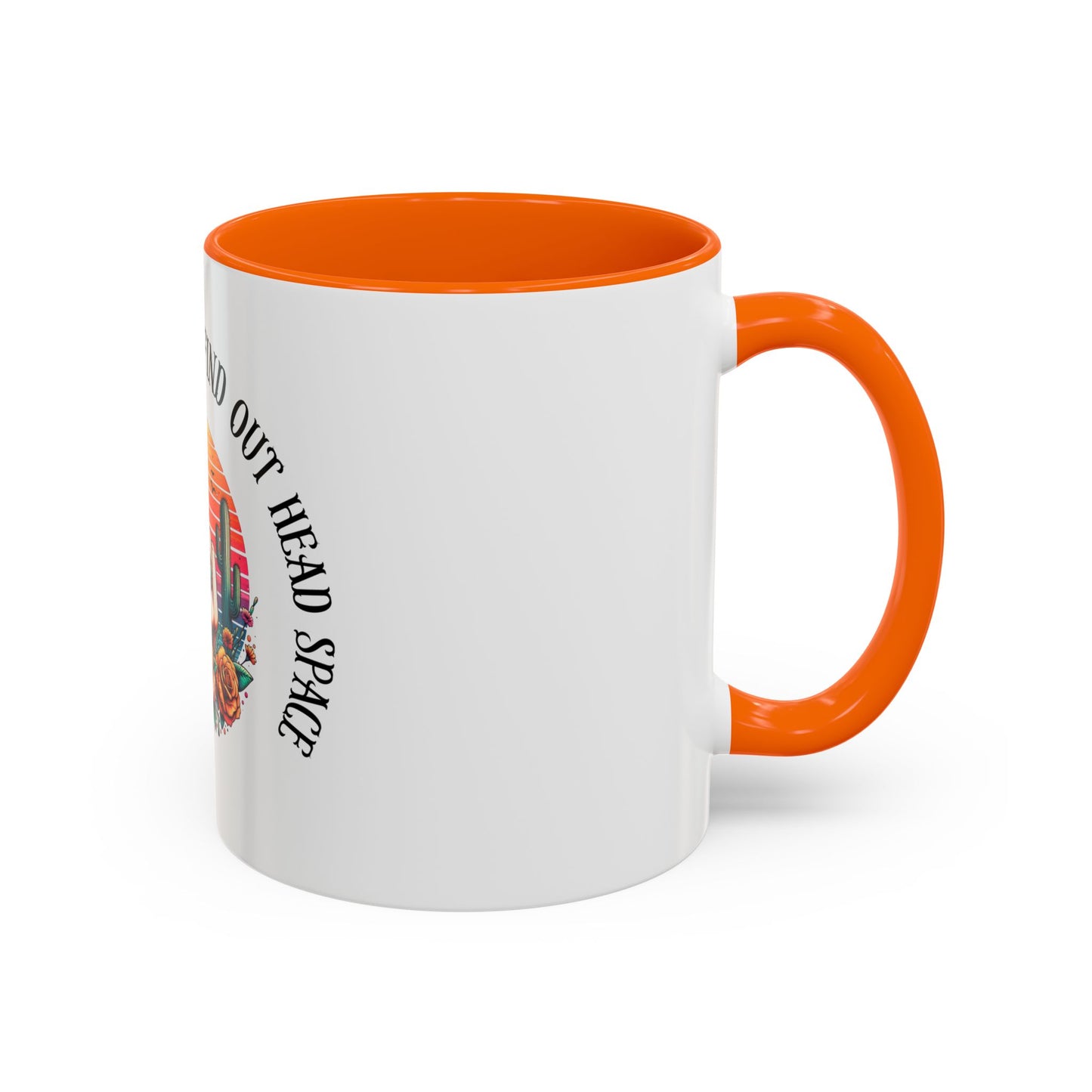 Coffee Mug - "I’m In A Fuck Around Find Out" Retro Cactus Middle Finger Design (Accent 11/15oz)