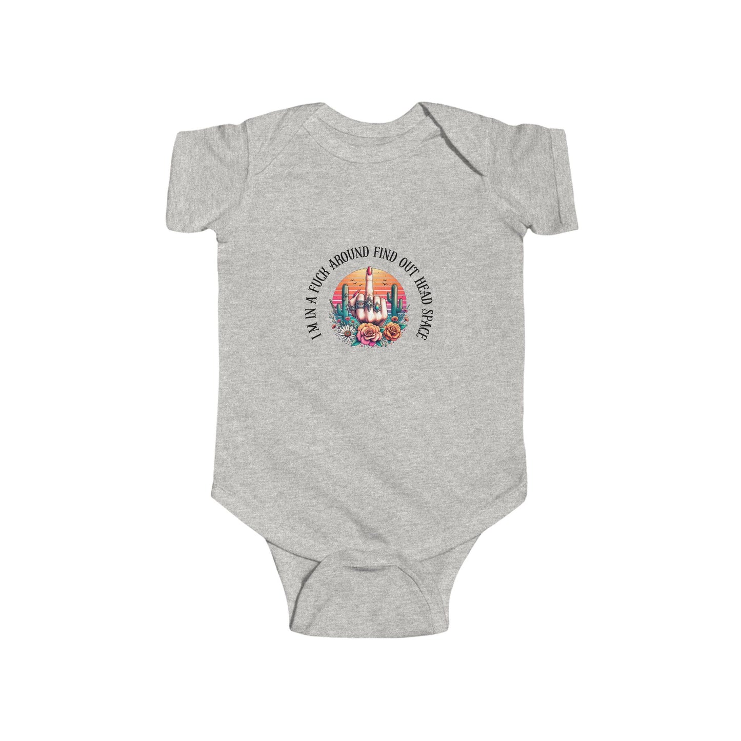 Infant Bodysuit — "Proud Member of the FAFO Society" Cute Baby Onesie with Vintage Camper Graphic