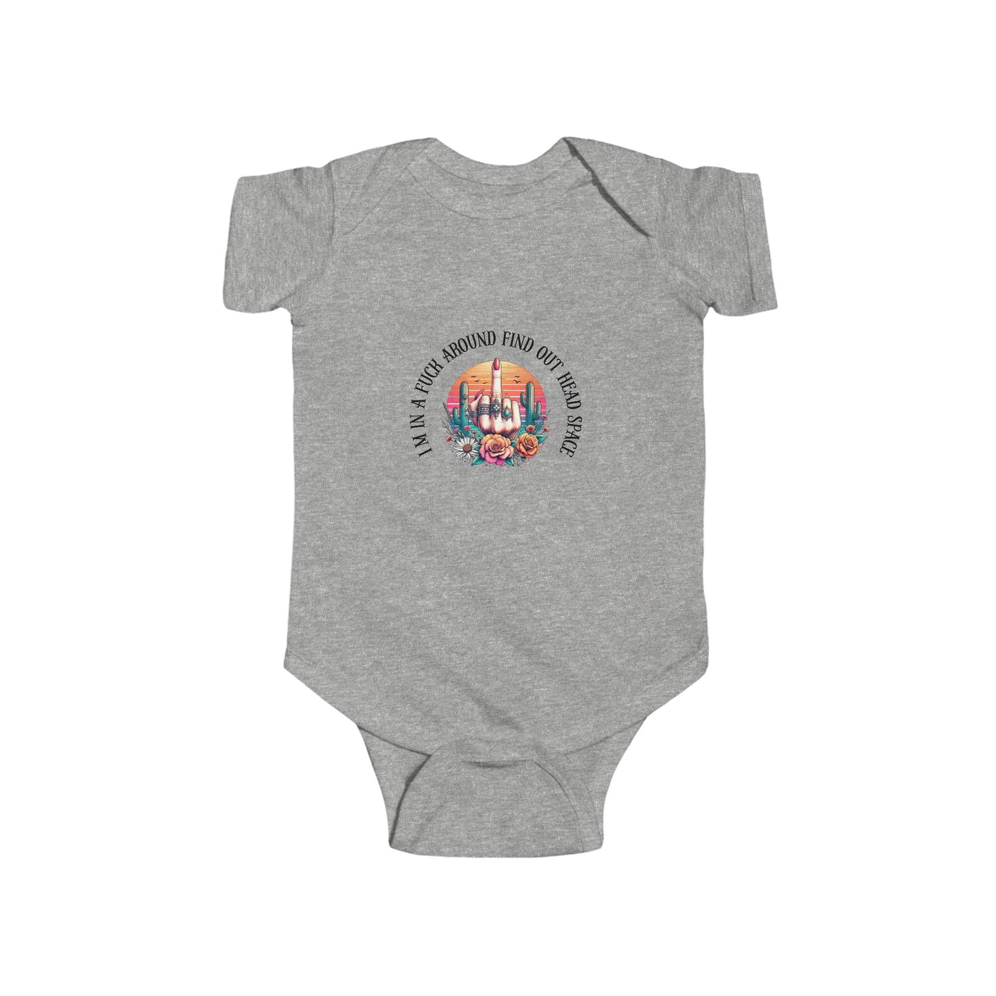 Infant Bodysuit — "Proud Member of the FAFO Society" Cute Baby Onesie with Vintage Camper Graphic
