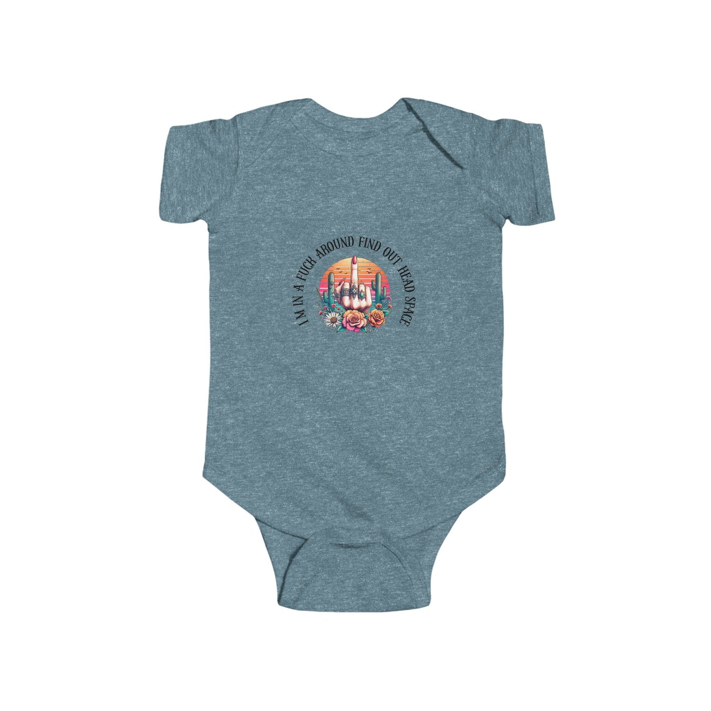 Infant Bodysuit — "Proud Member of the FAFO Society" Cute Baby Onesie with Vintage Camper Graphic