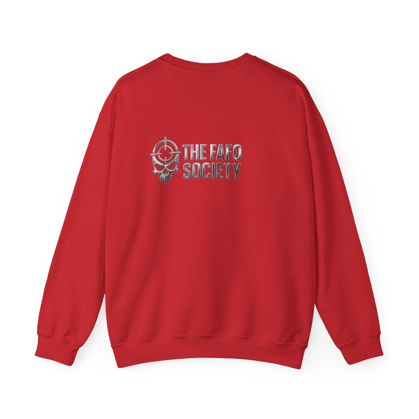 Political Satire Crewneck Sweatshirt — 'Trump Toll Booth' Graphic