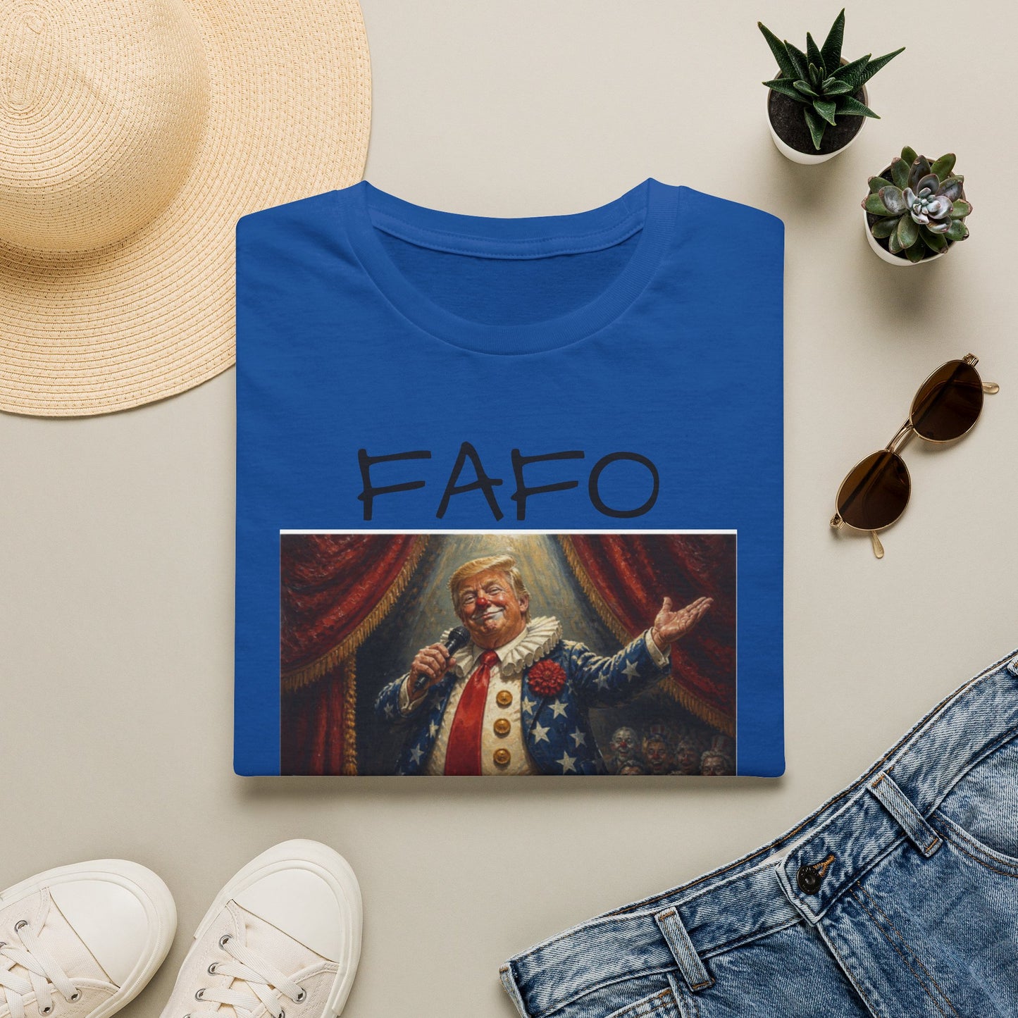 Graphic T‑Shirt FAFO Consequences Vintage King Portrait