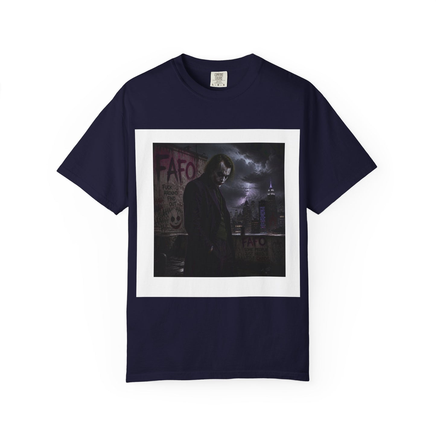 Dark Urban Noir T-Shirt — 'The Fafo Society' Skull Logo Tee