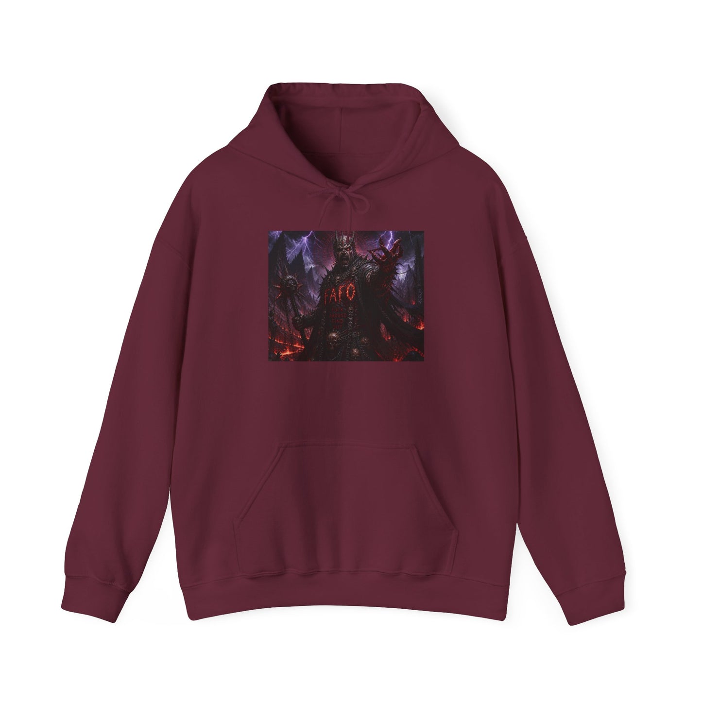 The FARC Society 'Afro' Graphic Hoodie — Dark Neon Palm Design