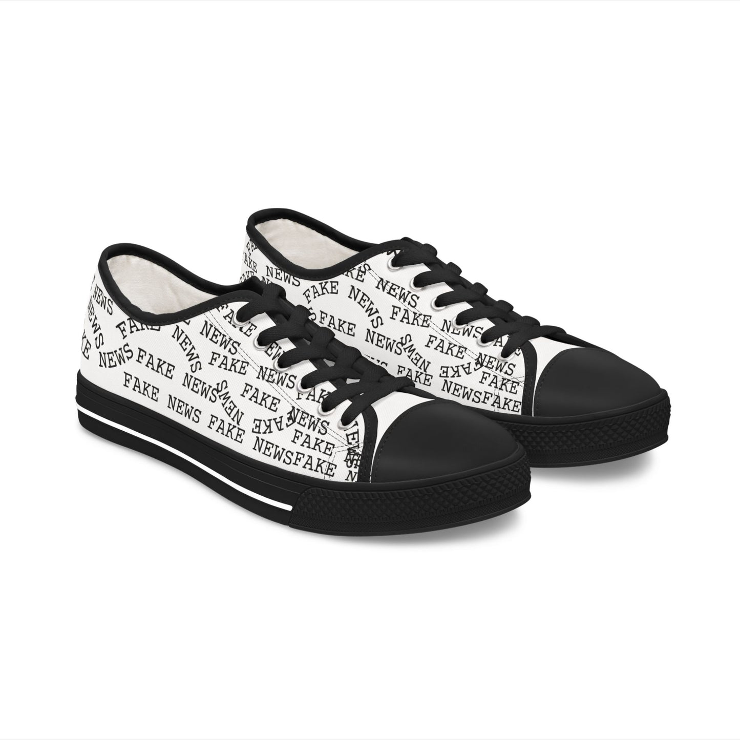 Women's Low Top 'FAKE NEWS' Shoes