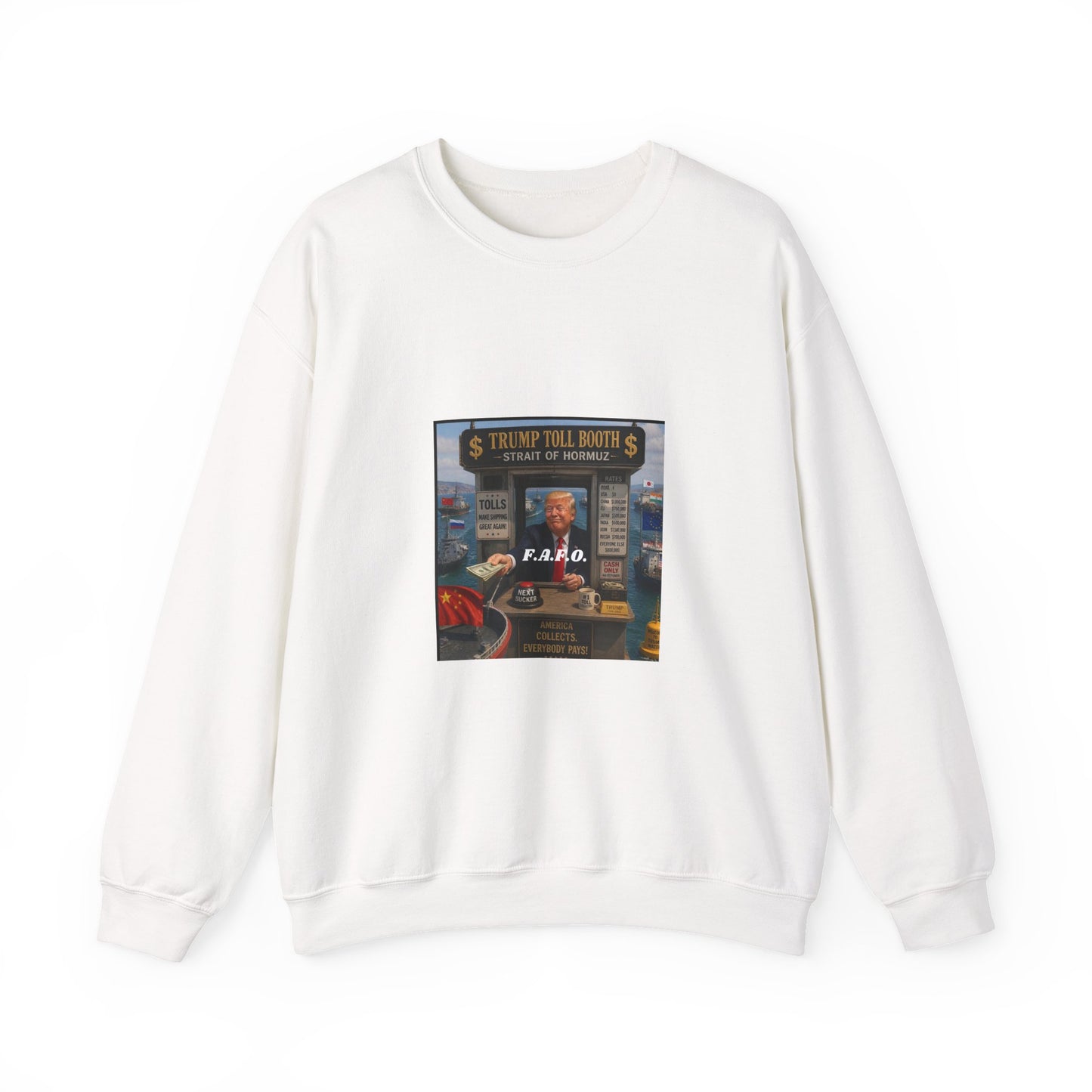 Vintage Arcade Poster Sweatshirt — "Realistic Tour Nights" Retro Gaming Crewneck