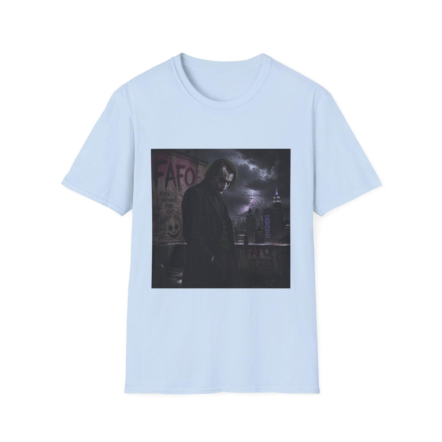Graphic Tee — Moody Night Joker Portrait T-Shirt
