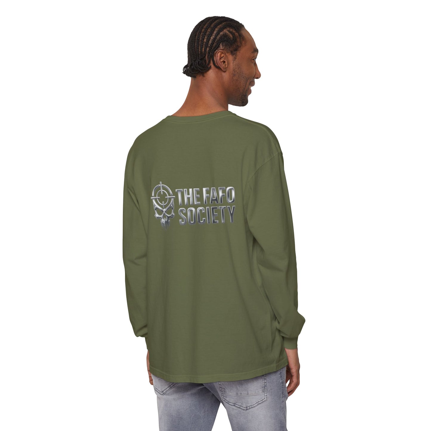 Long Sleeve T-Shirt — 'He Who Fucks Around Finds Out' Phoenix Design (Proud Member of the FAFO Society)
