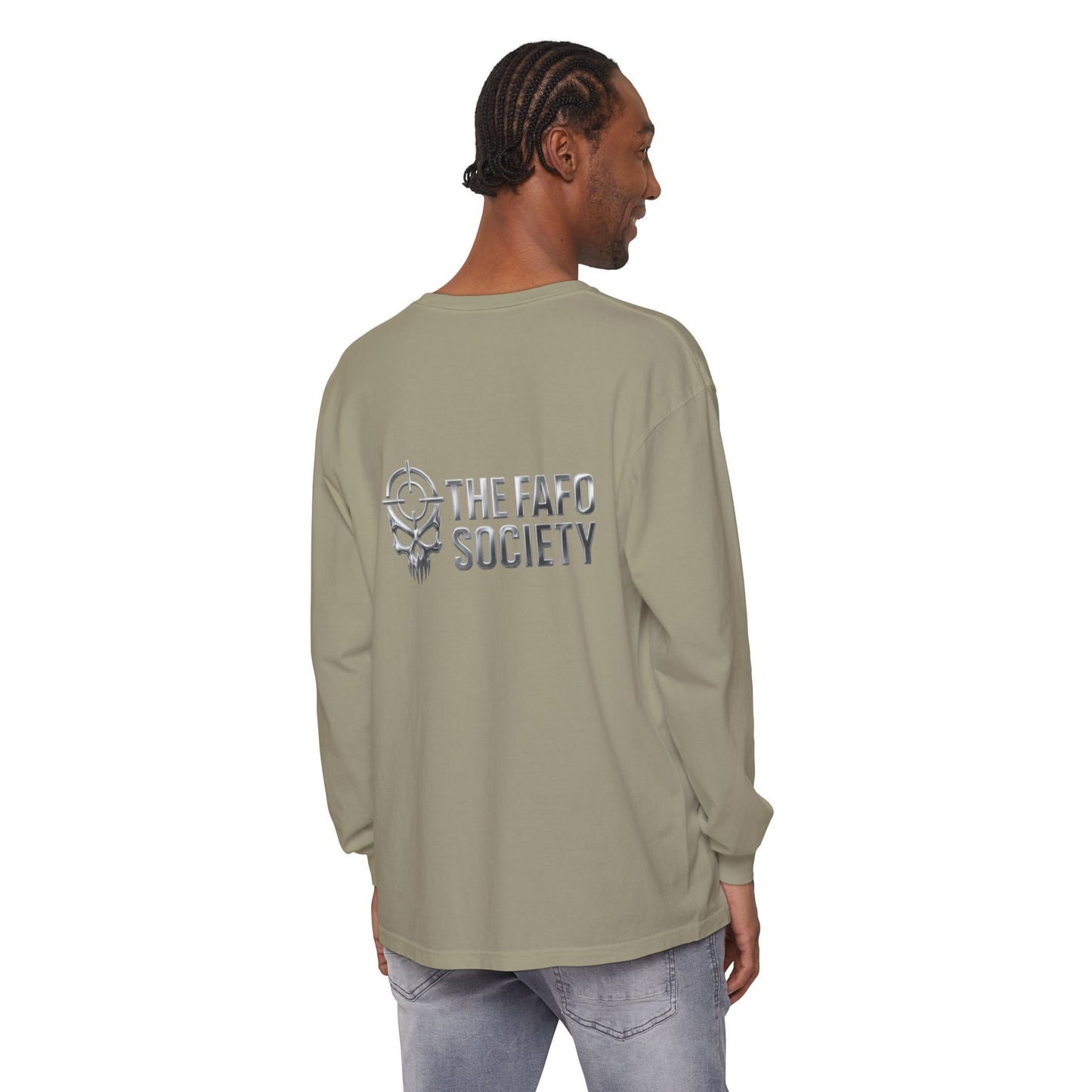 Long Sleeve T-Shirt — 'He Who Fucks Around Finds Out' Phoenix Design (Proud Member of the FAFO Society)