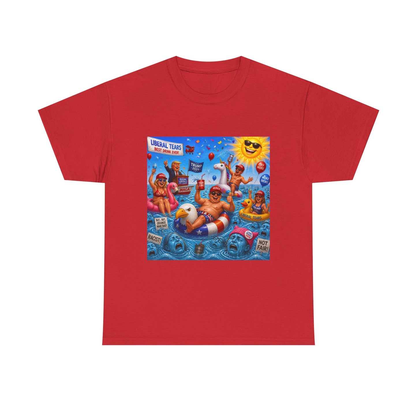 Beach Party T-Shirt — "Lifeguard Sharks" Summer Graphic Tee