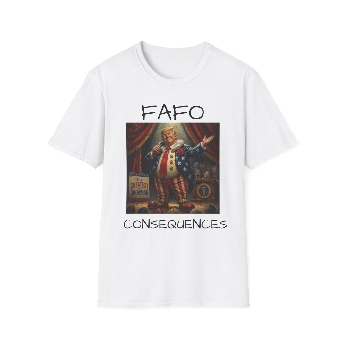 Graphic T‑Shirt FAFO Consequences Vintage King Portrait