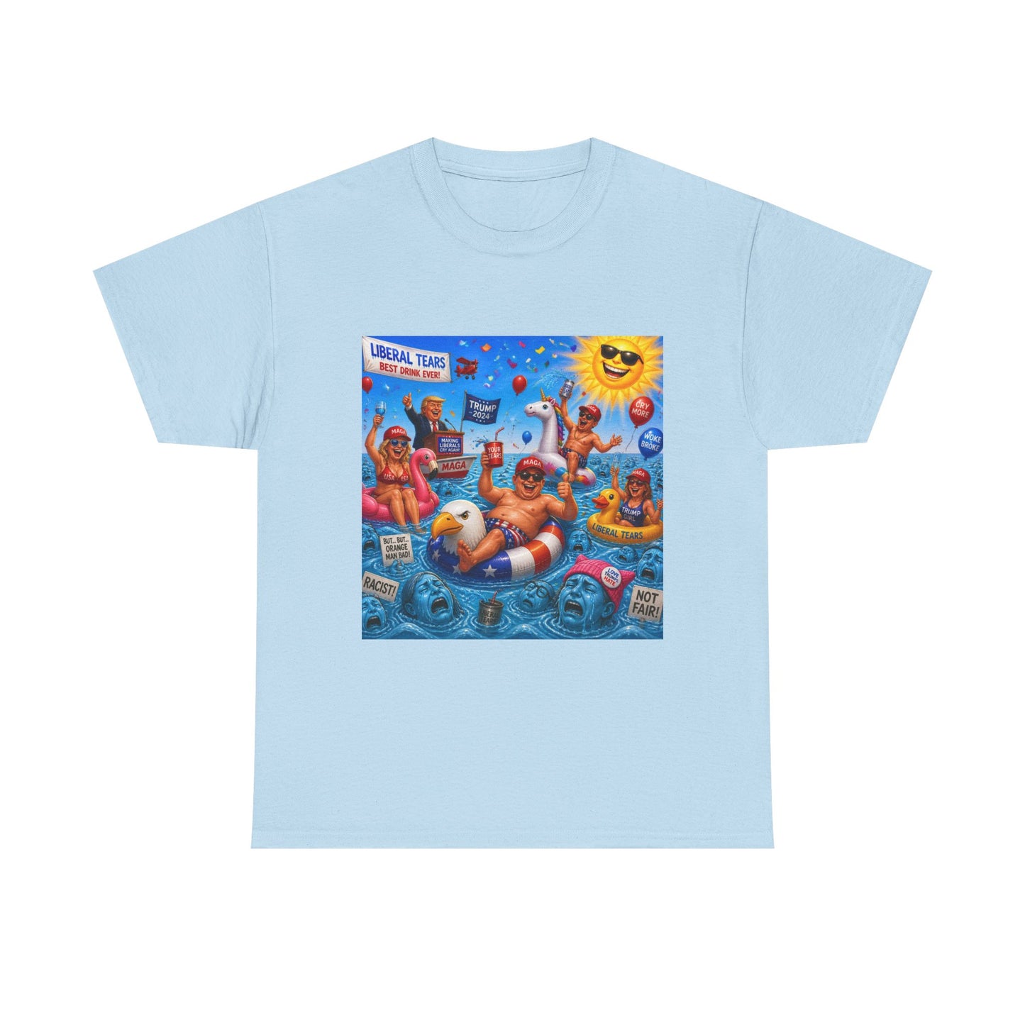 Beach Party T-Shirt — "Lifeguard Sharks" Summer Graphic Tee