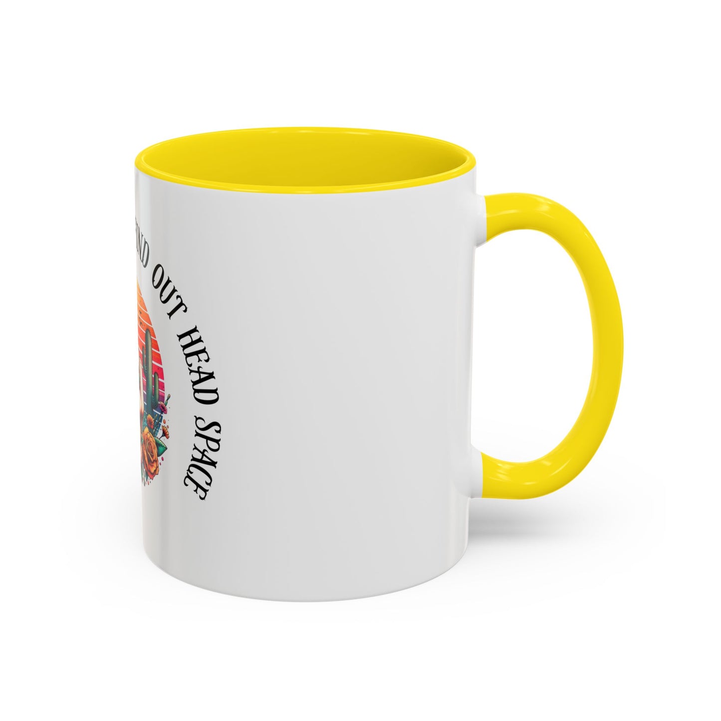 Coffee Mug - "I’m In A Fuck Around Find Out" Retro Cactus Middle Finger Design (Accent 11/15oz)