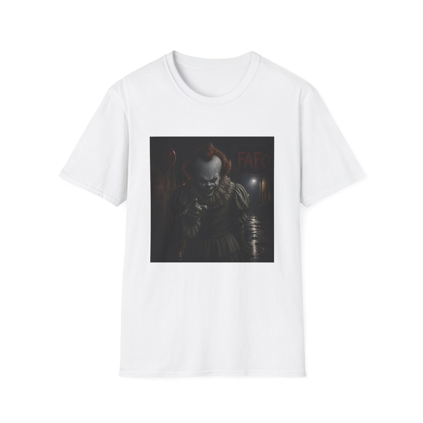 Horror Pennywise Clown T‑Shirt — Dark Creepy Stephen King Inspired Design