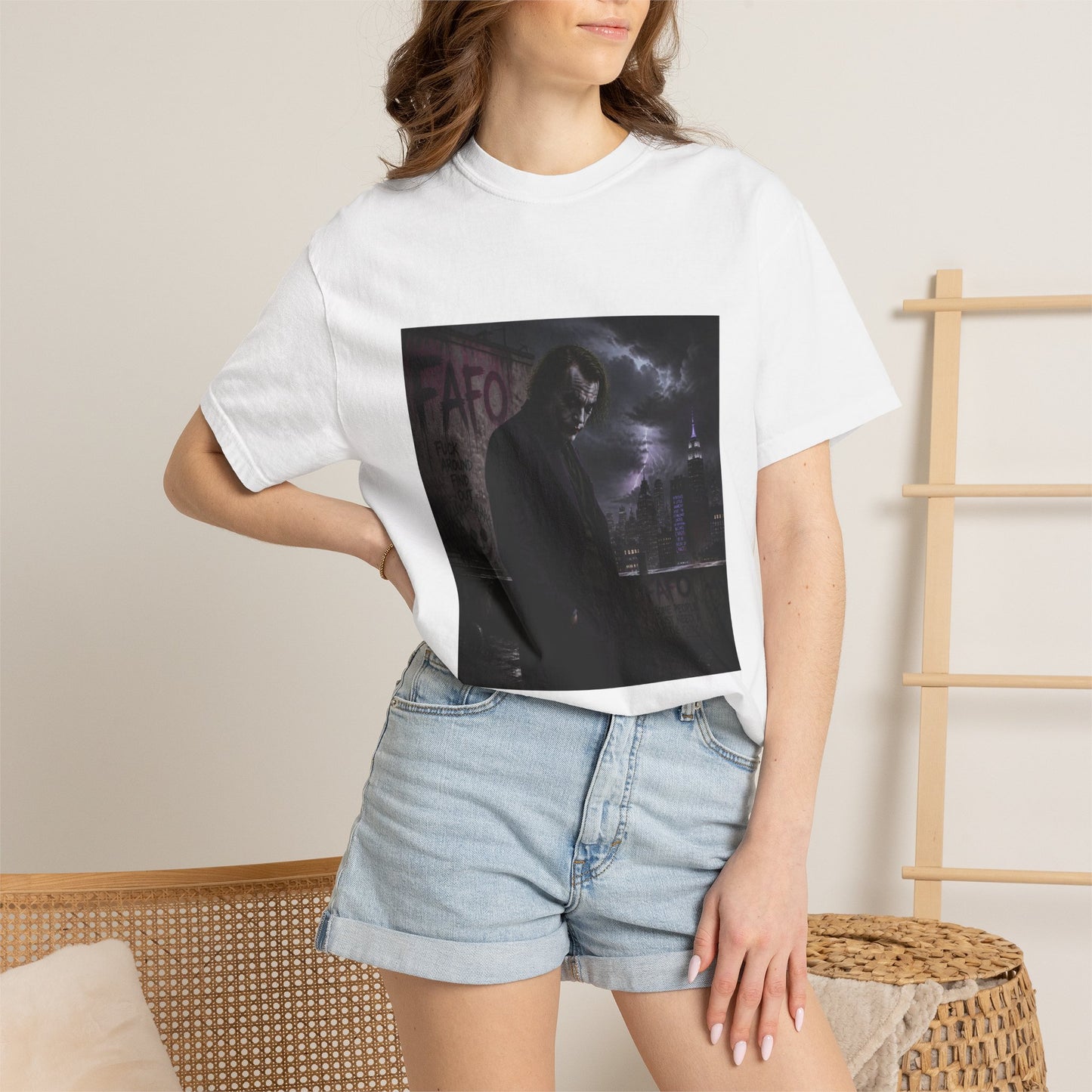 Dark Urban Noir T-Shirt — 'The Fafo Society' Skull Logo Tee