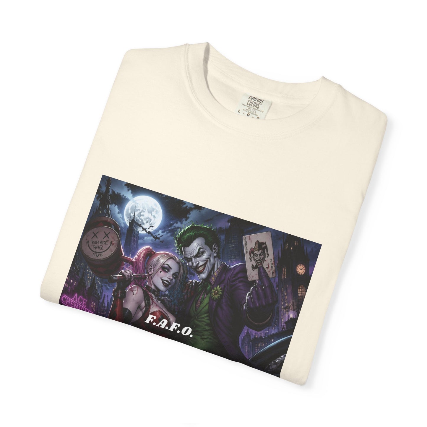 Graphic T-Shirt — The FAFO Society Joker & Harley Art Print