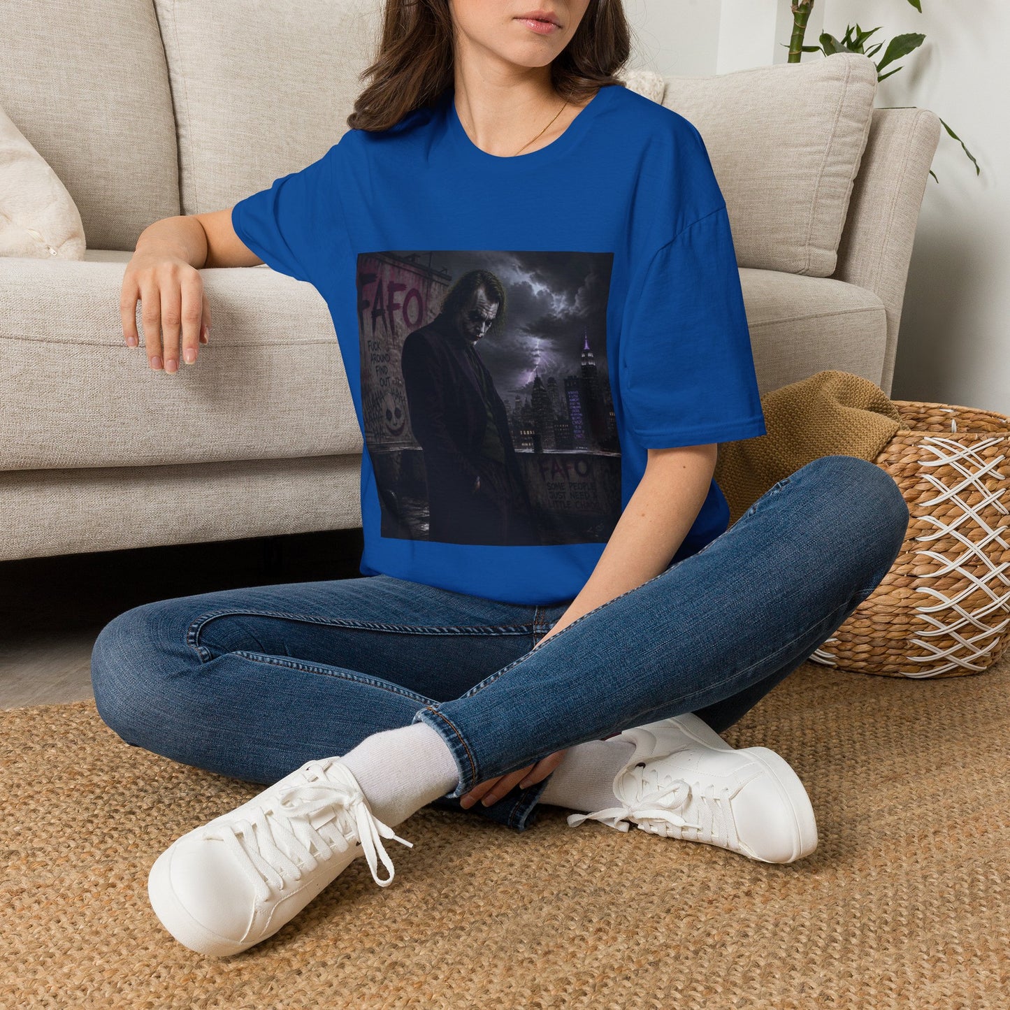 Graphic Tee — Moody Night Joker Portrait T-Shirt
