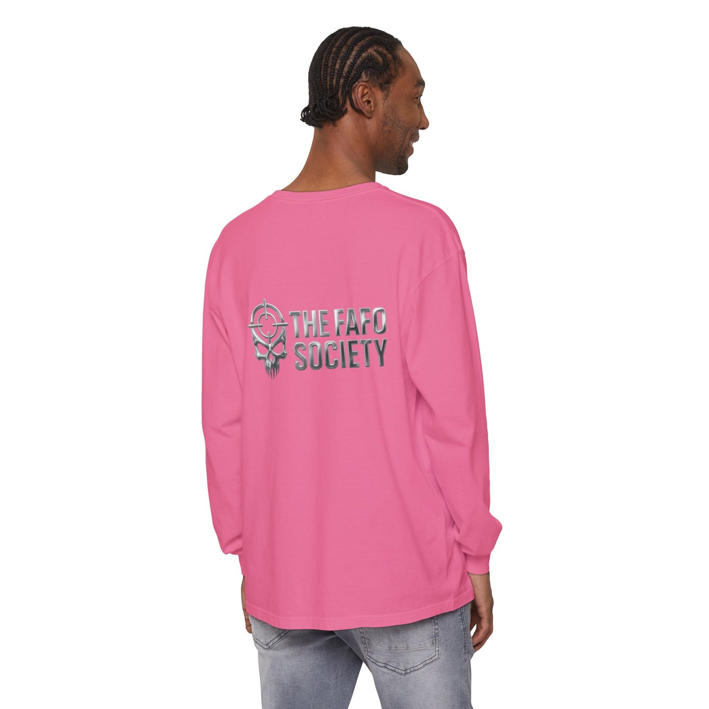 Long Sleeve T-Shirt — 'He Who Fucks Around Finds Out' Phoenix Design (Proud Member of the FAFO Society)