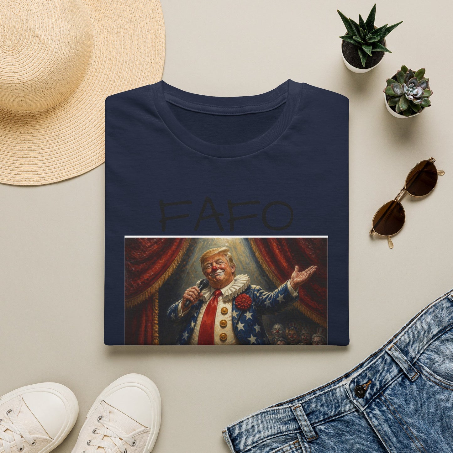Graphic T‑Shirt FAFO Consequences Vintage King Portrait